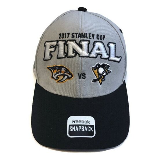 NHL 2017 Stanley Cup Final Nashville Predators vs Pittsburgh Penguins Cap Hat - Picture 10 of 10